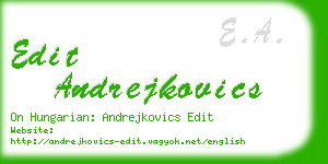 edit andrejkovics business card